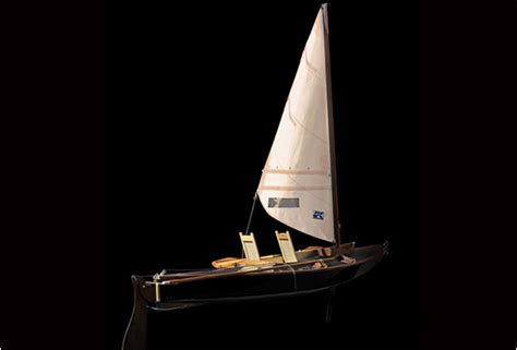 Black Sailing Canoe By Caillou Boats