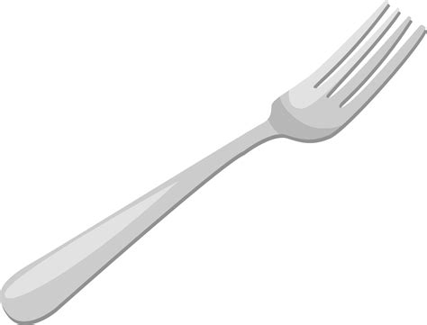 Silver Fork Illustration Vector On A White Background 13776622