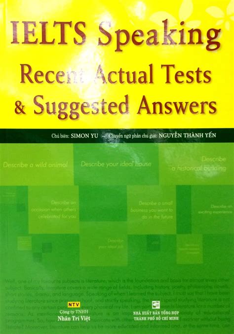 S Ch Ielts Speaking Recent Actual Tests Suggested Answers Fahasa