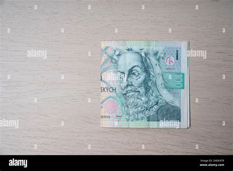 Paper Korun Banknote Of The Czech Republic King Karel Iv Or