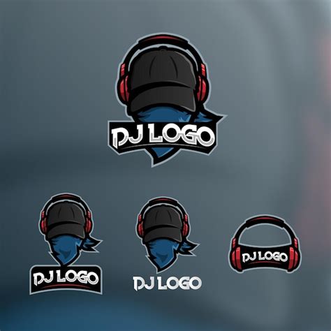 Premium Vector Dj Logos Design With Hat Headsets And Scarf