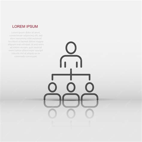 Premium Vector Corporate Organization Chart With Business People