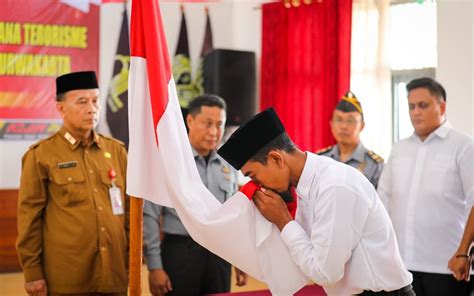 Dua Napiter Di Lapas Kelas IIB Purwakarta Berikrar Setia Pada NKRI