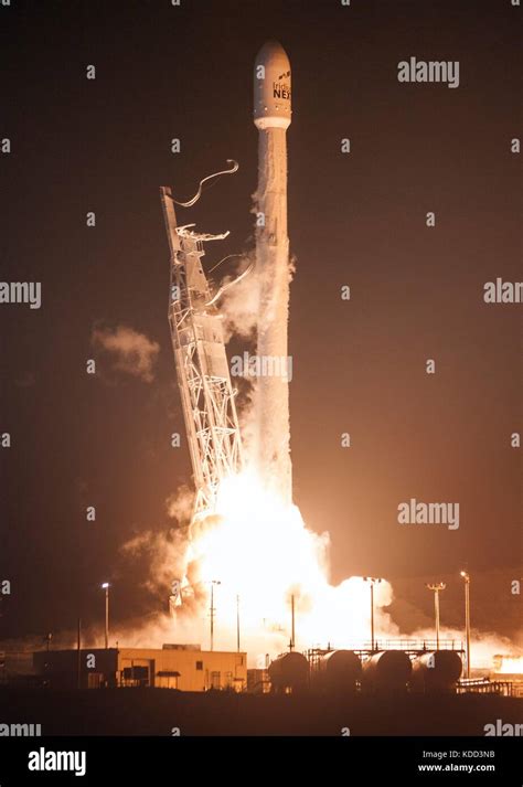 The Spacex Falcon 9 Rocket Blasts Off Carrying Ten Iridium