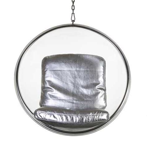 Globe Chair- Silver Leather