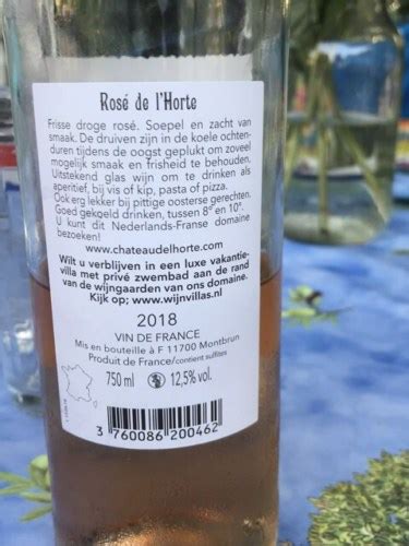 2018 Château de l Horte Rosé de l Horte Vivino US