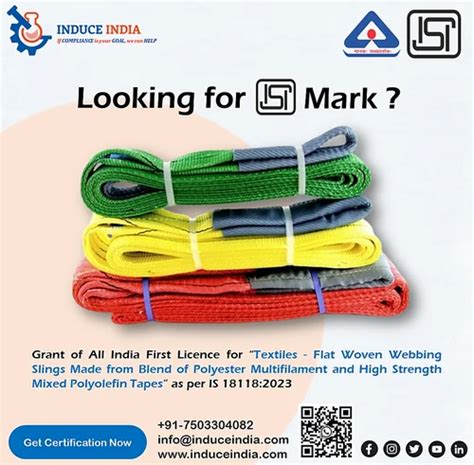 ISI Mark Certification For Textiles Flat Woven Webbing Slings At Rs