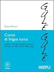 Corso Di Lingua Turca Livelli A B Del Quadro Comune Europeo Di