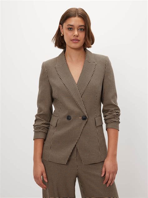 Dare To Dream Double Breasted Check Blazer Portmans Online