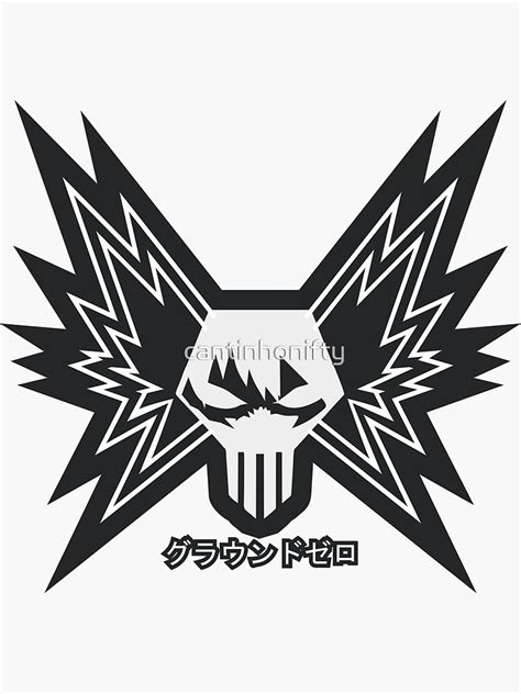 Bakugo Katsuki Skull Logo Sticker By Cantinhonifty Redbubble