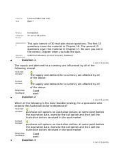 Fin Week Quiz Docx Course Test Financial Mkts And Insti Quiz