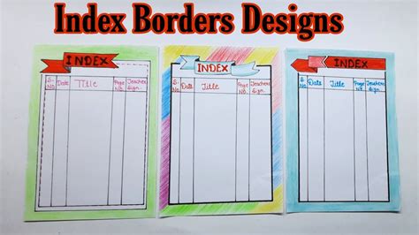 3 Index Border Designindex Page Designsindex Designs For Projects