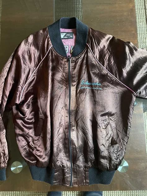 Vintage Vintage Satin Military Bomber Jacket Gem