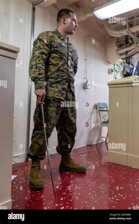 U S Marine Corps Staff Sgt Jeremy Bennett A Platoon Sergeant With