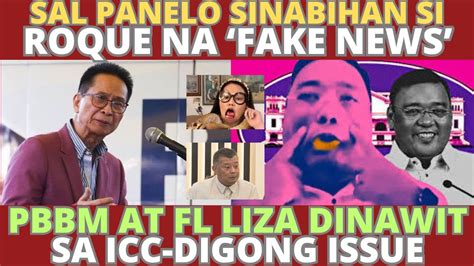 Sal Panelo Sinabihan Si Roque Na Fake News Pbbm At Fl Liza Dinawit