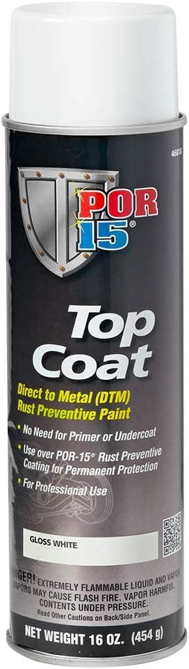 Por 15 46818 White Top Coat 16 Fl Oz Amazonca Automotive