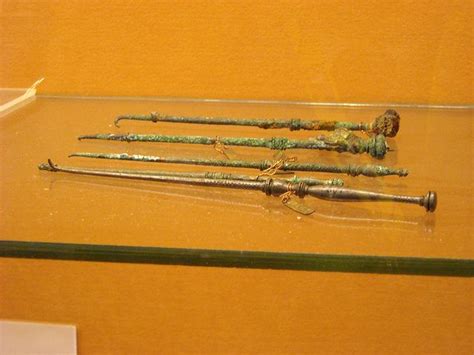 Dental Instruments From Pompeii Naples Archaeological Museum