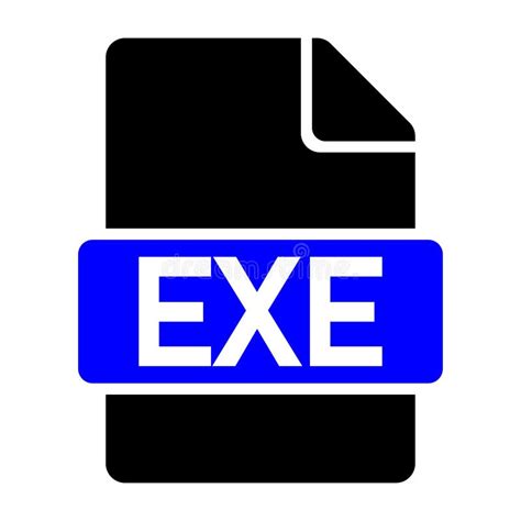 Exe File Format Icon Stock Vector Illustration Of Beautiful 274593489