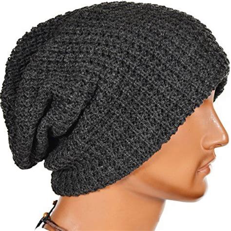 Forbusite Mens Slouchy Long Beanie Knit Cap For Summer Winter Oversize