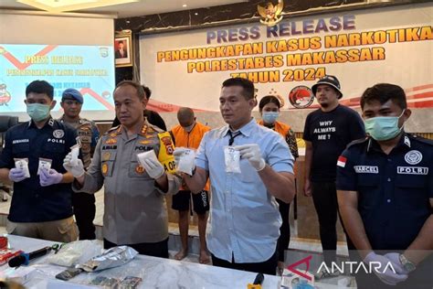 Polrestabes Makassar Ungkap Peredaran Narkotika Jenis Baru Antara News