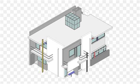 Schindler House Isometric Projection Axonometric Projection Drawing ...