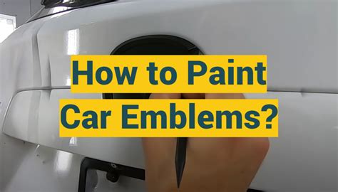 How to Paint Car Emblems? - ProfyPainter