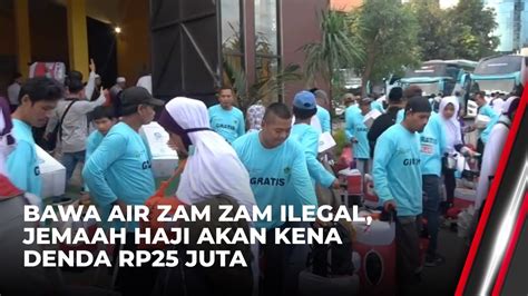 Petugas Haji Imbau Jemaah Haji Hanya Bawa Air Zam Zam Sebanyak 5 Liter