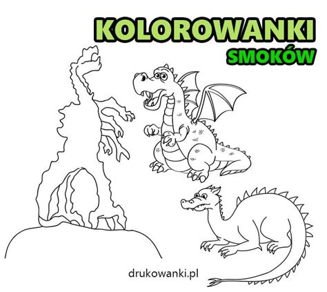 Kolorowanki Smok W Dla Dzieci Do Druku Za Darmo