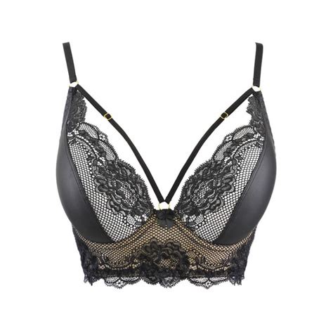 Lingerie F Minine Soutien Gorge Semi Corset Noir V Axami