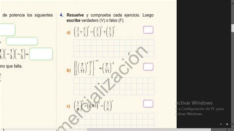 Resuelve Y Comprueba Cada Ejercicio Luego Escribe Verdadero V O