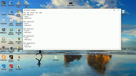 How To Write Your Python Program In Notepad And Run On Your Python
