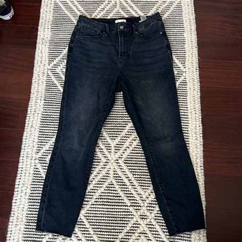 Good American Jeans Good American Jeans Good Waist Dark Blue Jeans Crop Poshmark