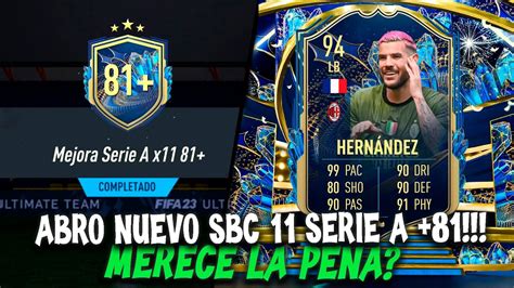 Brutal Nuevo Sbc Jugadores Serie A Merece La Pena En Fifa