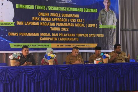 Pemkab Labuhanbatu Gelar Bimtek OSS RBA Dan LKPM Tahun 2022