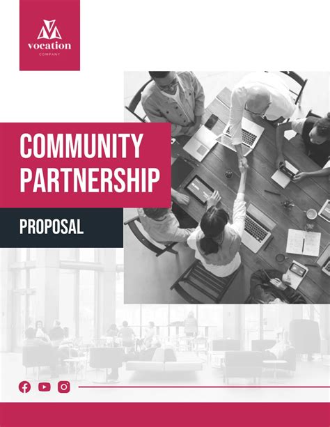 Community Partnership Proposal Template Venngage