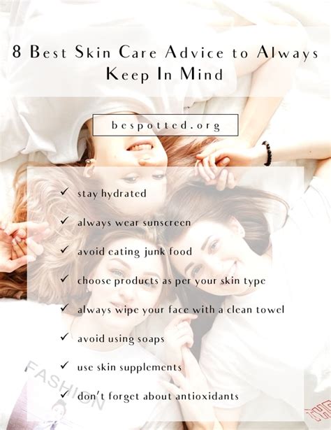 Skin Care Tips Infographic | Be Spotted