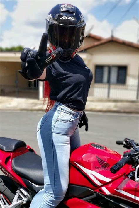 Motorcycle Girl Paulinha Souza and her Honda ~ Brazil - ModifiedX