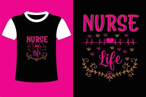 Nurse life t shirt design. 24117175 Vector Art at Vecteezy