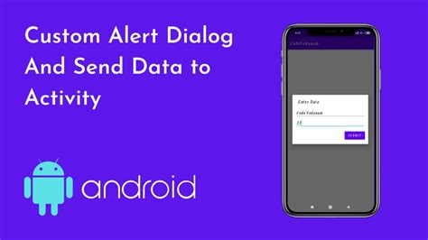 Custom Alert Dialog Plus Send Data To Activity Android Studio