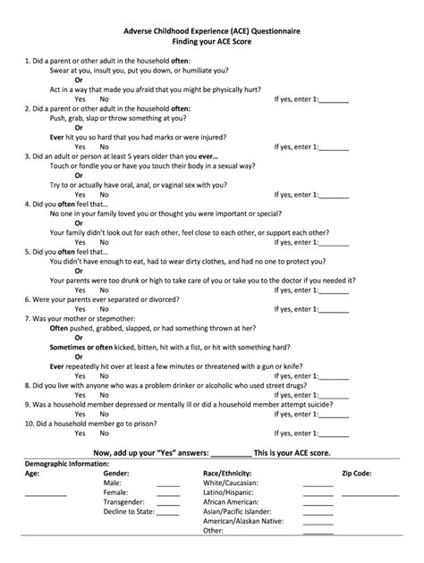 Ace Test Printable