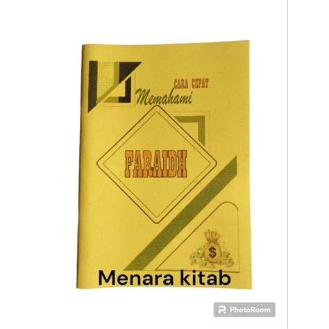 Jual Penjelasan Kitab Faroid Bhs Indonesia Faroid Paroid Pembagian