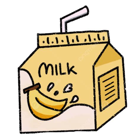 La Leche De Plátano PNG Ilustración De Comida Dibujos Animados