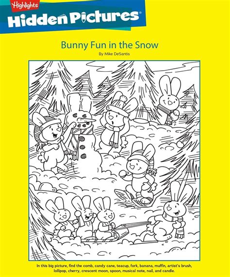 Free Winter Hidden Pictures Printables Printable Templates