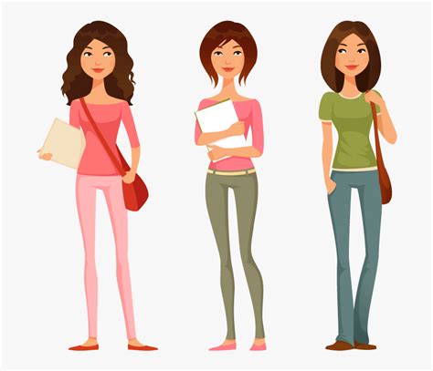 Adult Clipart Of Girls