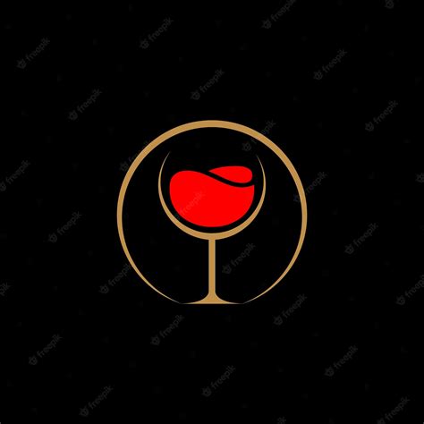 Vector Logo De Vino Vector Premium