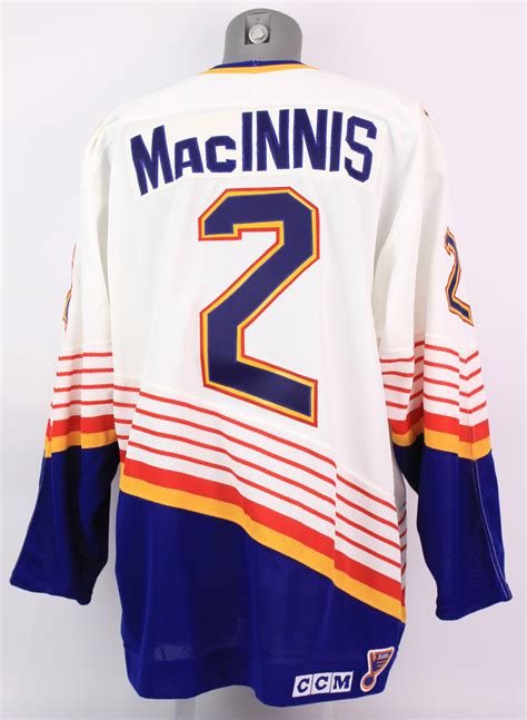 Lot Detail - 2000's Al MacInnis St. Louis Blues Signed Jersey (JSA)