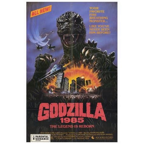 Pop Culture Graphics MOVGF3397 Godzilla 1985 Movie Poster Print, 27 x 40 - Walmart.com