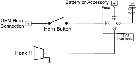 Relay Wiring Diagram For Air Horns Wiring Work