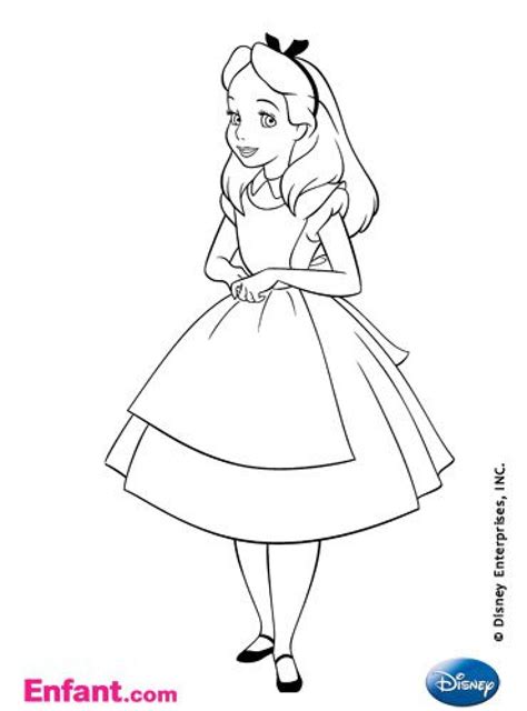 Coloriages Disney Alice Au Pays Des Merveilles