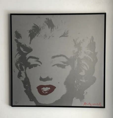 Andy Warhol Marilyn Signed Limited Edition With Cmoa Stamp Charitystars